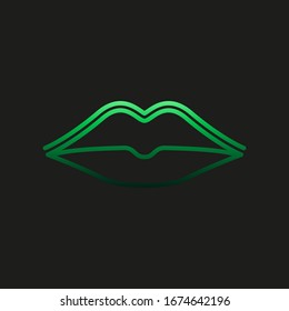 Lips, plastic surgery nolan icon. Simple thin line, outline vector of plastic surgery icons for ui and ux, website or mobile application