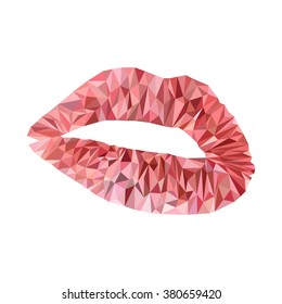 Lips - Polygonal Picture