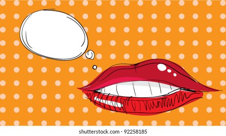Lips Pop Art