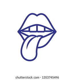 lips pop retro style