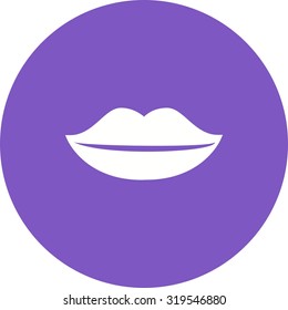 Lips, red, kiss icon vector image. Can also be used for wedding. Suitable for use on web apps, mobile apps and print media.