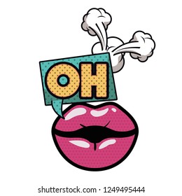 lips saying oh avatar character