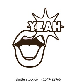 lips saying yeah avatar character