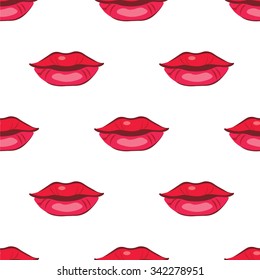 lips seamless pattern