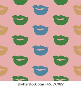 Lips Seamless pattern .Seamless pattern can be used for wallpaper, pattern fills, web page backgrounds, surface textures.