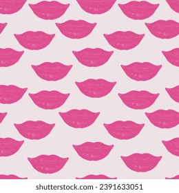 Lanza un patrón sin fisuras para tela textil o raspillera. Dibujar a mano una acuarela rosa para el diseño de San Valentín. Fondo vectorial.