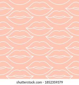 Elige un patrón impecable en un rosa. El pintalabios romántico sigue el fondo del diseño de San Valentín. 