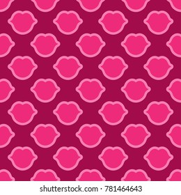Lips seamless texture bright pink color