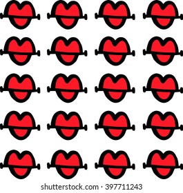 lips seamless vector texture