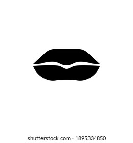 lips set isolated on white
