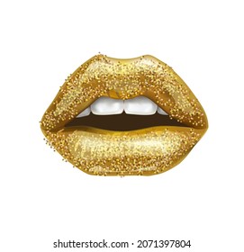 69,344 Gold Lips Images, Stock Photos & Vectors | Shutterstock