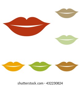 Lips sign illustration