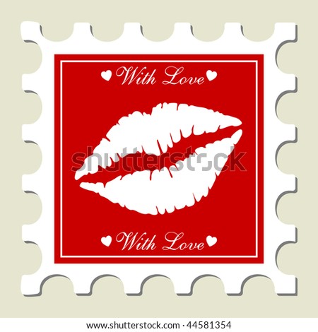 Lips Sign Stamp