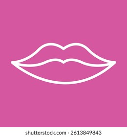 lips sign symbol vector glyph color icon