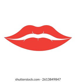 lips sign symbol vector glyph color icon