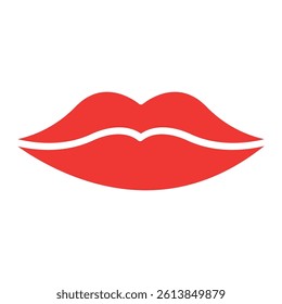 lips sign symbol vector glyph color icon