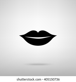 Lips sign. Vector illustration