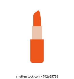 lips stick icon flat color