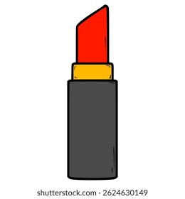 lips stick illustration hand drawn isolated vector