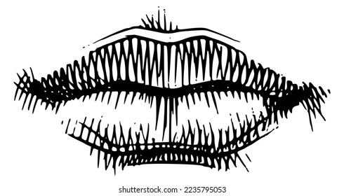 lips, sweet kiss, love, girl