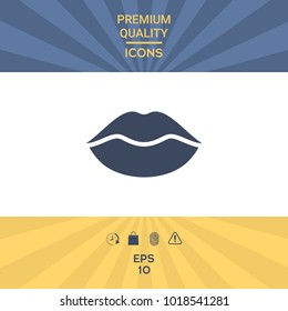Lips symbol icon