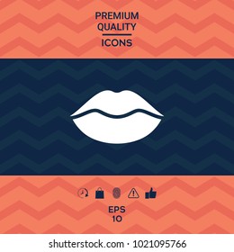 Lips symbol icon