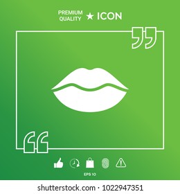 Lips symbol icon