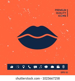 Lips symbol icon