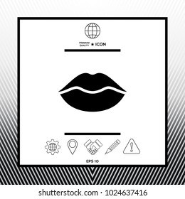 Lips symbol icon