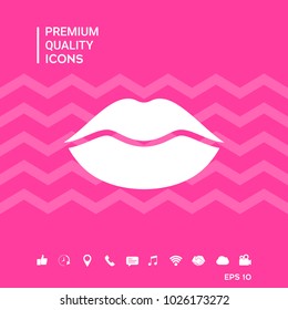 Lips symbol icon