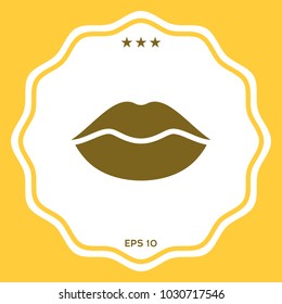Lips symbol icon