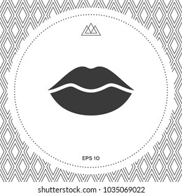 Lips symbol icon