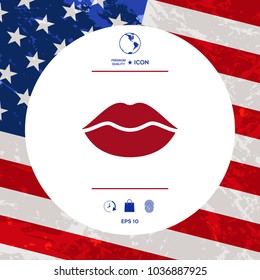Lips symbol icon