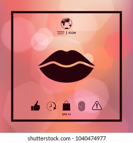 Lips symbol icon
