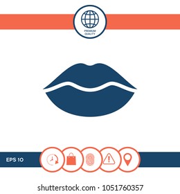 Lips symbol icon