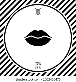 Lips symbol icon