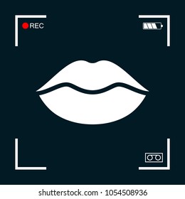 Lips symbol icon