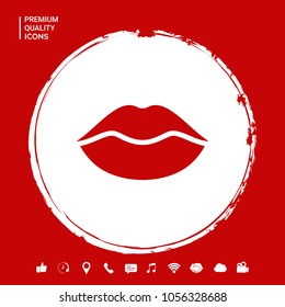Lips symbol icon