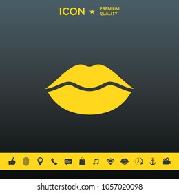 Lips symbol icon