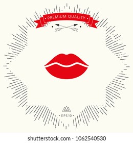Lips symbol icon