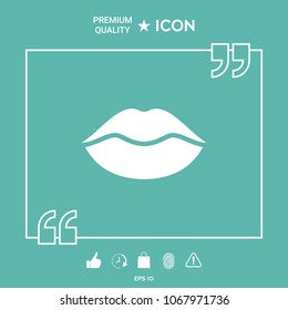 Lips symbol icon