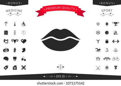Lips symbol icon
