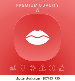 Lips symbol icon