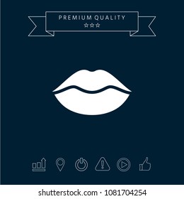 Lips symbol icon