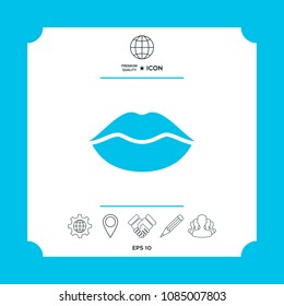 Lips symbol icon
