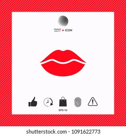 Lips symbol icon