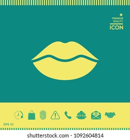 Lips symbol icon