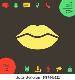 Lips symbol icon