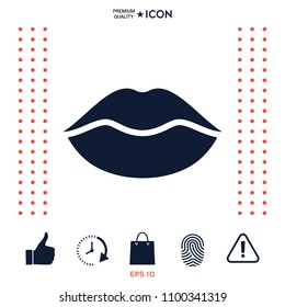 Lips symbol icon