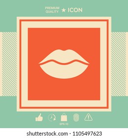 Lips symbol icon